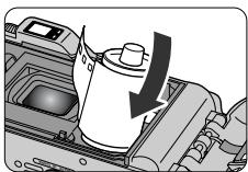 NIKON LITE TOUCH ZOOM 150ED-QD - Close the slide cover, then open the camera back. - 1