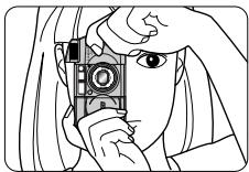 NIKON LITE TOUCH ZOOM 150ED-QD - Richtiges Halten der Kamera - 2