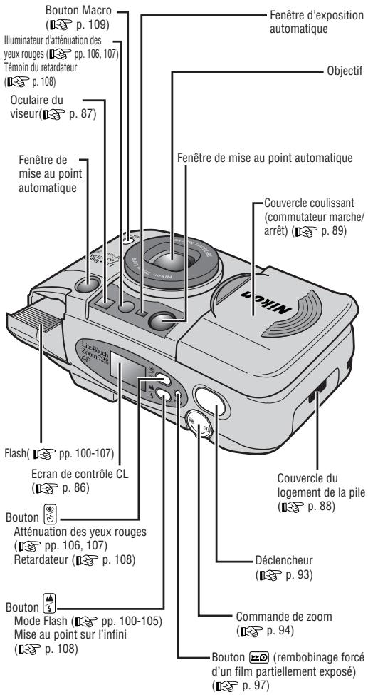 NIKON LITE TOUCH ZOOM 70W-QD - Descriptif de l'appareil (boîtier) - 1