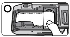 NIKON LITE TOUCH ZOOM 70W-QD - Pull the film leader out to the red index mark. - 2