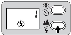 NIKON LITE TOUCH ZOOM 70W-QD - Press the button until "⑤" appears on the LCD panel. - 1