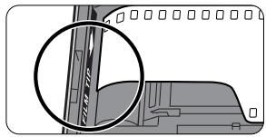NIKON LITE TOUCH ZOOM 70W-QD - Pull the film leader out to the red index mark. - 1