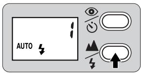 NIKON LITE TOUCH ZOOM 70W-QD - Selecting the flash mode - 1