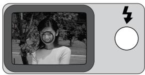 NIKON LITE TOUCH ZOOM 70W-QD - Center the autofocus frame mark on the main subject. - 1
