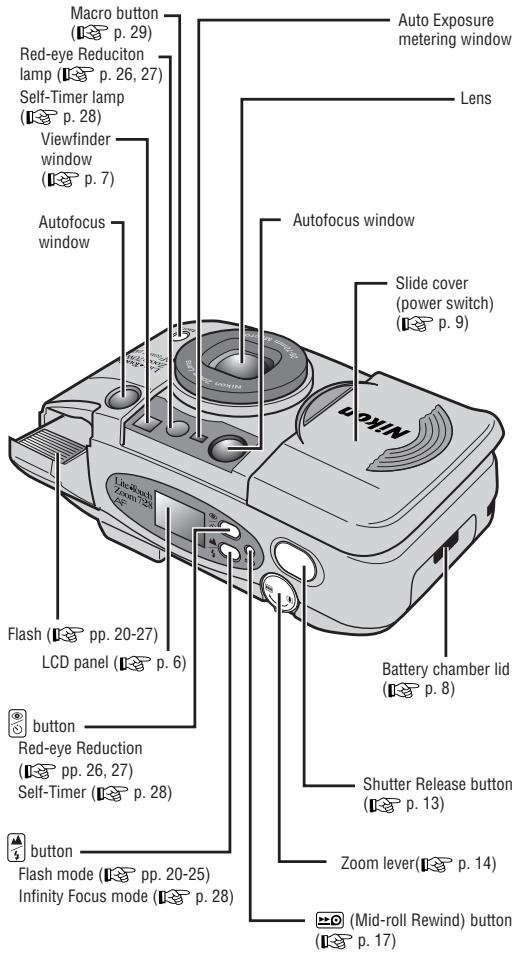 NIKON LITE TOUCH ZOOM 70W-QD - Camera parts (Body) - 1