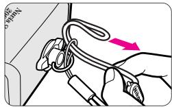 NIKON NUVIS S 2000 - Attaching the strap - 1