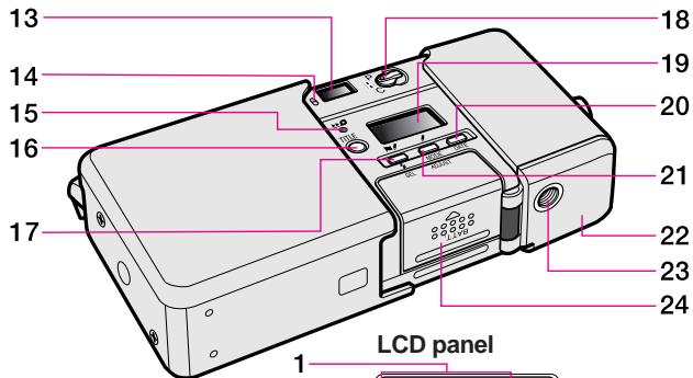 NIKON NUVIS S 2000 - LCD panel indications - 1