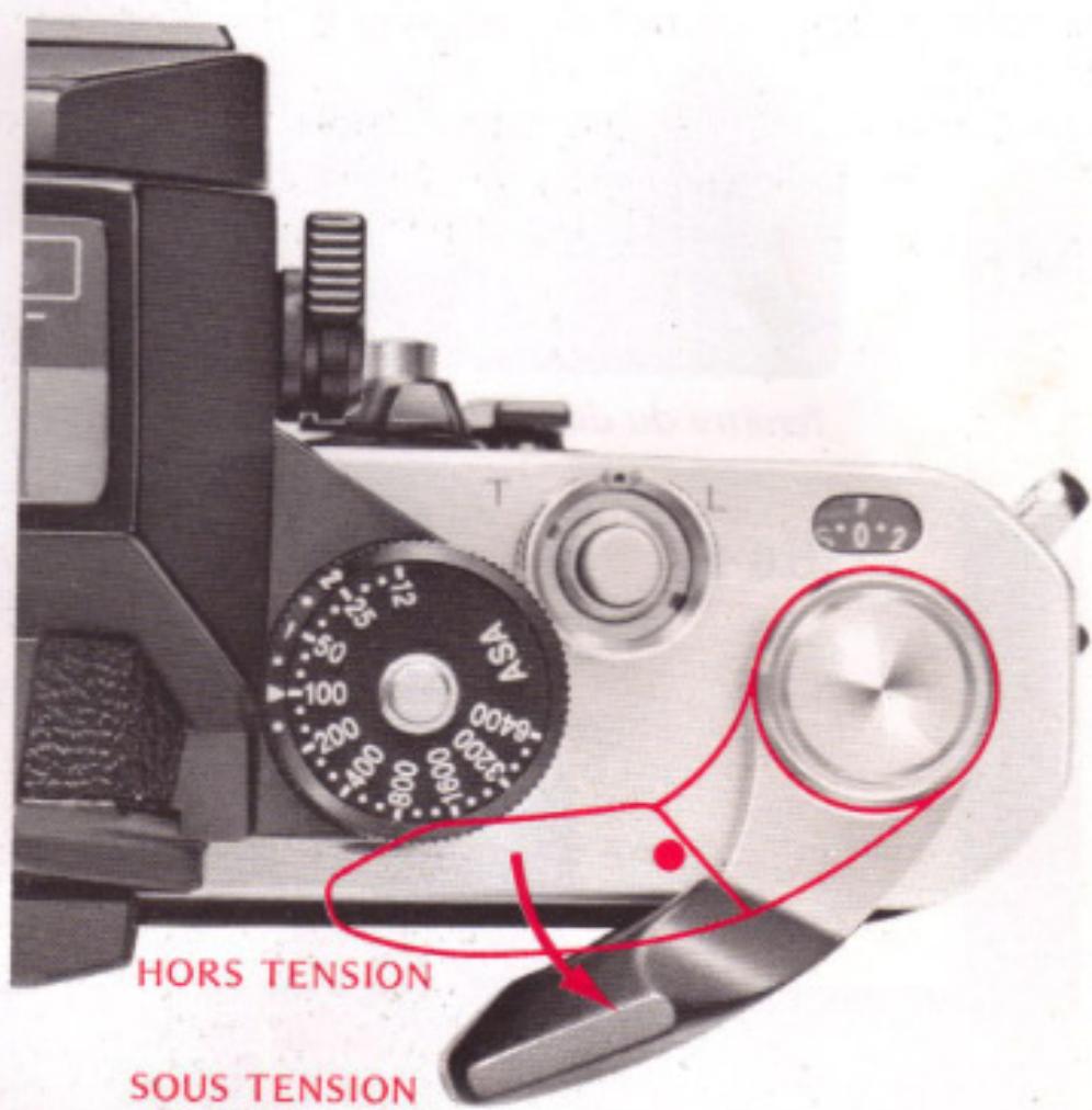 NIKON F2S - Mise sous tension du posemetre - 1