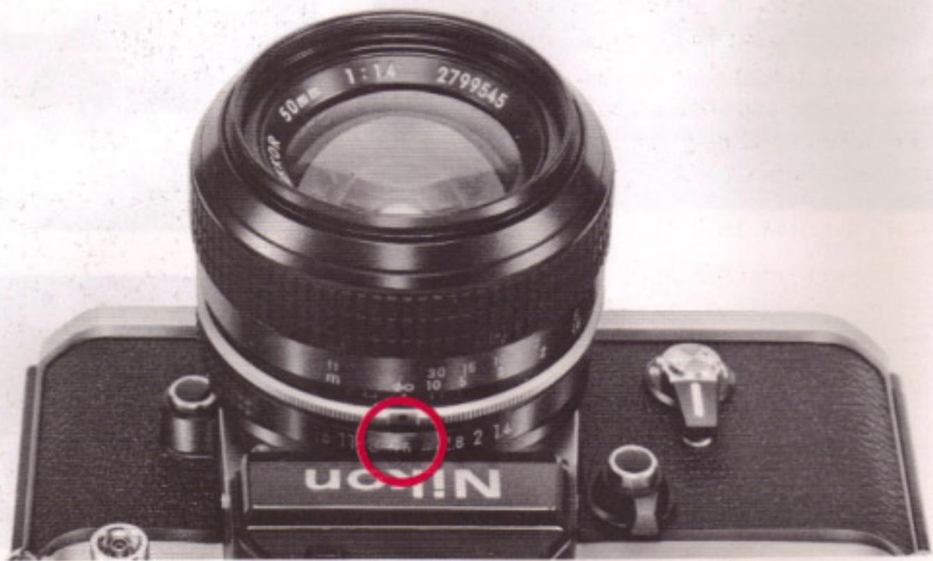 NIKON F2S - Affichage de l'ouverture - 1