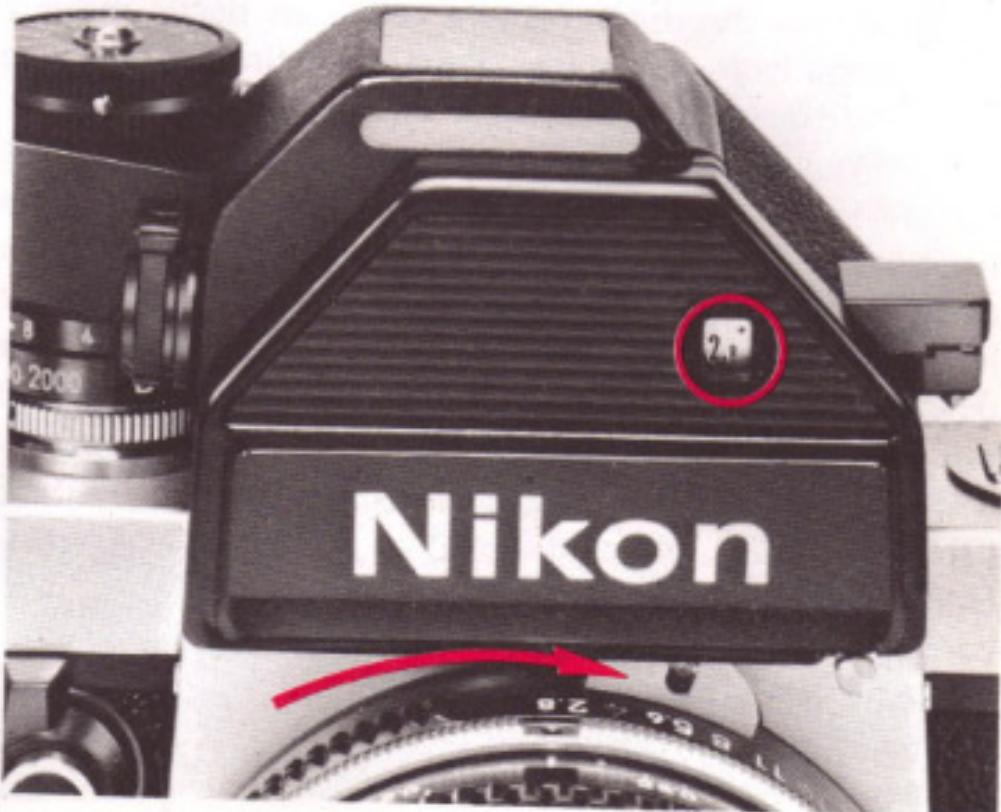 NIKON F2S - Indicateur d'ouverture maxi - 2