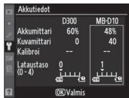 NIKON MB-D10 MULTI-POWER BATTERY PACK - Akkutiedot - 1