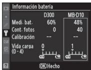 NIKON MB-D10 MULTI-POWER BATTERY PACK - Información bateria - 1