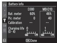 NIKON MB-D10 MULTI-POWER BATTERY PACK - Battery Info - 1