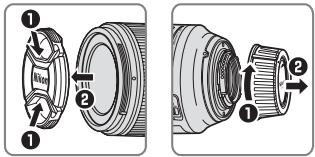 Technical diagram showing two mechanical assembly steps with numbered components and directional arrows indicating motion or movement.