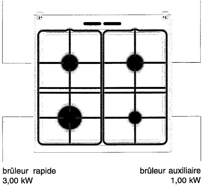FAURE CCG425C1 - Table de cuisson - 1