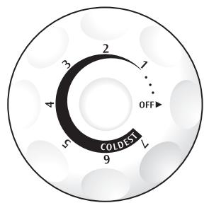 AEG-ELECTROLUX FFU1724DW - Réglage de la commande de température - 1