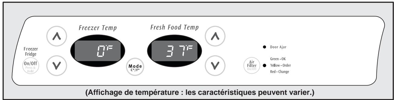 AEG-ELECTROLUX GLHS36EESB - Réglage des temperatures de refroidissement - 1