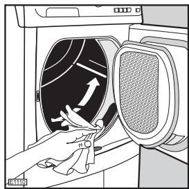 AEG-ELECTROLUX EDC46130W - Cleaning the filters - 1