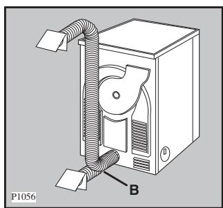 AEG-ELECTROLUX EDE5361 - Anschluss eines Abluftschlauchs - 3