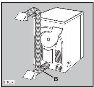 AEG-ELECTROLUX EDE5361 - Fitting the vent hose - 3