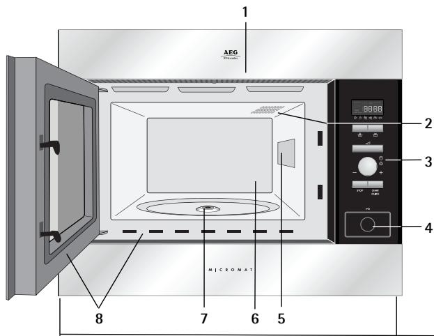AEG-ELECTROLUX MC2663E-M - Four micro-ondes et accessoires - 1