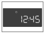 AEG-ELECTROLUX MC2663E-M - Changement de l'heure lorsque l'horloge est réglée ou que le four est en mode Econ - 1
