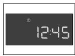 AEG-ELECTROLUX MC2663E-M - Änderung der Uhrzeit bei eingestellter Uhr oder in der Betriebsart „Econ“. - 1
