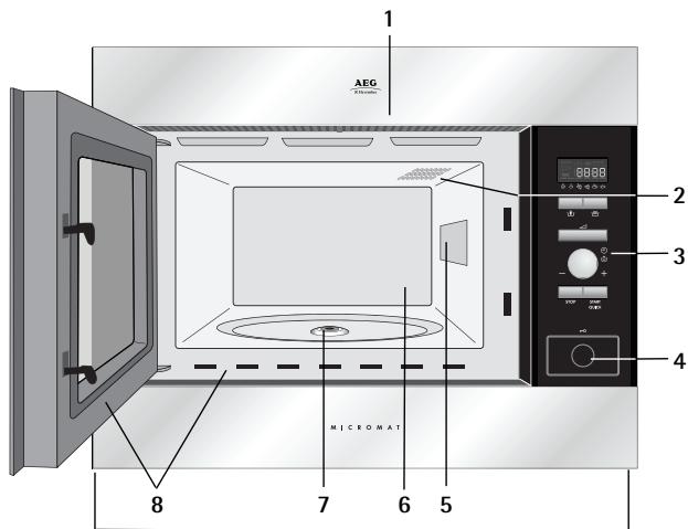 AEG-ELECTROLUX MC2663E-W - Four micro-ondes et accessoires - 1