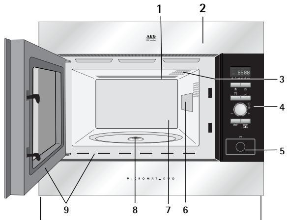 AEG-ELECTROLUX MCD2662E-B - Four micro-ondes et accessoires - 1