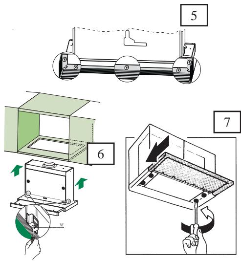 AEG-ELECTROLUX DF 7190 - Perçage du Plan de support et Montage de la Hotte - 2