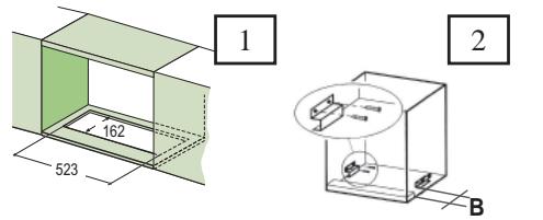 AEG-ELECTROLUX DF 7190 - Drilling the Support surface and Fitting the Hood - 1