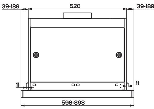 AEG-ELECTROLUX DF 7190 - Encombrement - 1