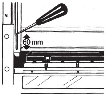 AEG-ELECTROLUX EFP60202W - Verstellen des Wrasenschirms - 1