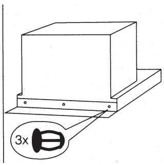 AEG-ELECTROLUX EFP60202X - Installing the extractor hood in the wall unit - extraction version (Recirculation version with charcoal filter) - 3