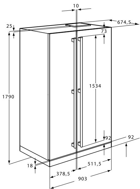 AEG-ELECTROLUX ENL60710S - Mérétek (ajtókilncsekkel együtt) - 1