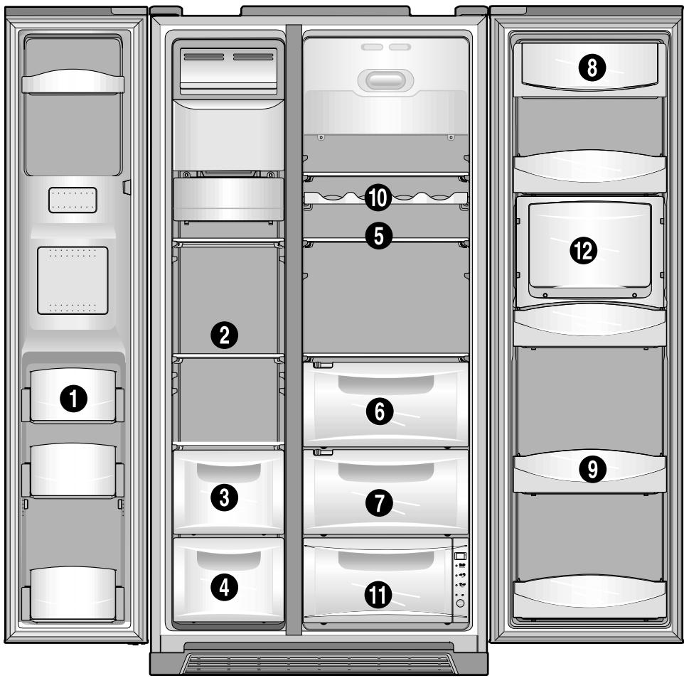 AEG-ELECTROLUX ENL60710S - Descrizione delle parti interne - 1