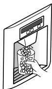 AEG-ELECTROLUX ENL60710S - Uso del dispenser dell'acqua - 5
