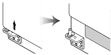 AEG-ELECTROLUX ENL60812X - A fagyasztó ajtajának eltávolítasa - 5