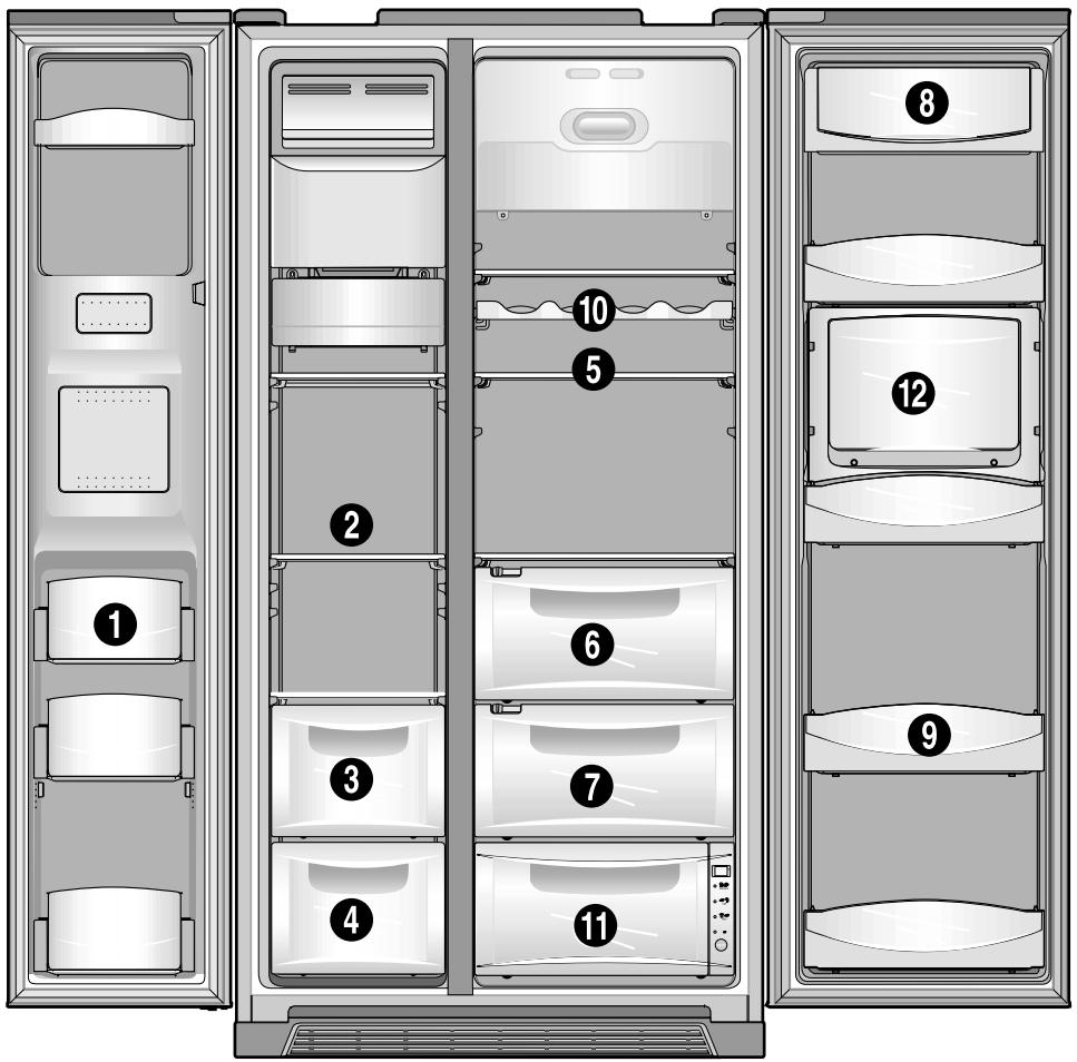AEG-ELECTROLUX ENL60812X - How to use the interior parts - 1