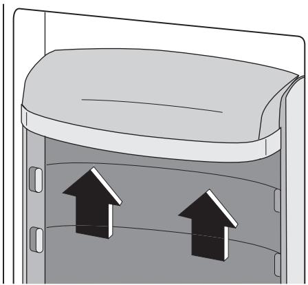 AEG-ELECTROLUX ERC39350W - Hetplaatsen van de deurschappen - 1