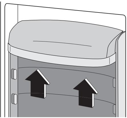 AEG-ELECTROLUX ERC39350W - Positionierung der Türeinsätze - 1