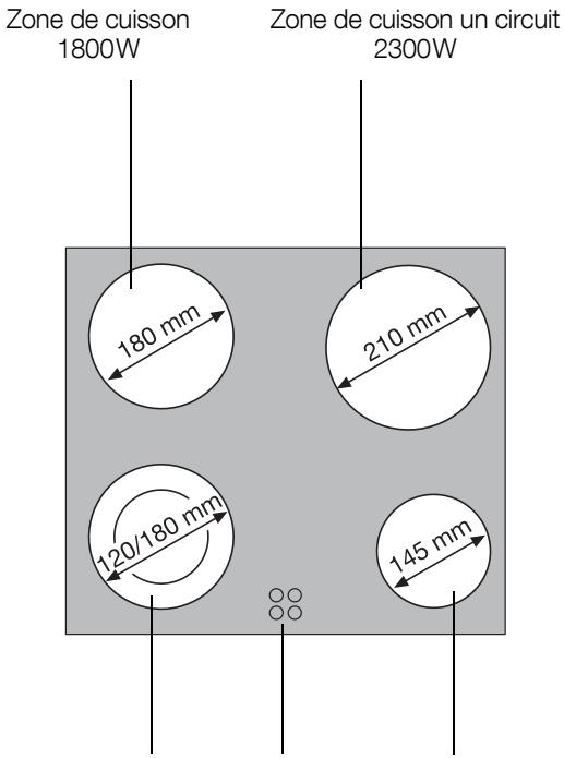 AEG-ELECTROLUX GK58P.3 - Equipement du plan de cuisson - 1