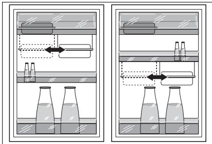 AEG-ELECTROLUX SANTO K 9 12 00-7 I - Positionierung der variablen Ablagebox - 1