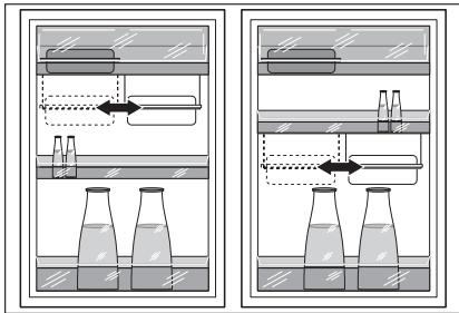 AEG-ELECTROLUX SANTO K 9 12 00-7 I - Positioning the door half shelf - 1