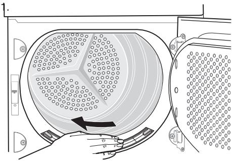 AEG-ELECTROLUX TK5357F - Cleaning fluff filter - 1