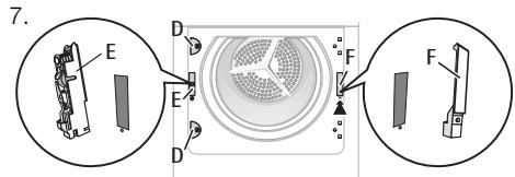 AEG-ELECTROLUX TK5357F - Wechsel des Turanschlags - 3