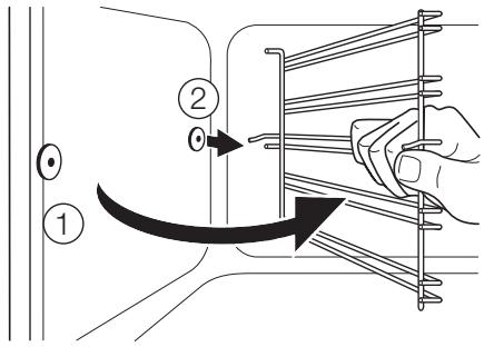 AEG-ELECTROLUX EOC56200W - Removing the shelf support rails - 2