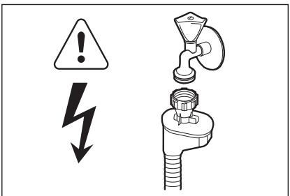 AEG-ELECTROLUX GS45AV221 - Collegamento dell'acqua - 1