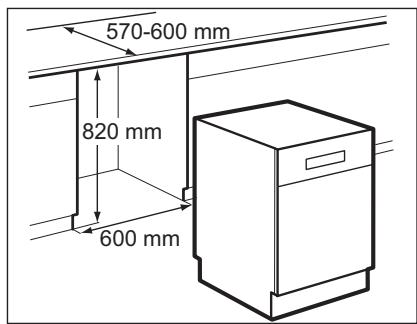 AEG-ELECTROLUX GS60BF221 - INSTALLATION UNDER A KITCHEN COUNTER - 1