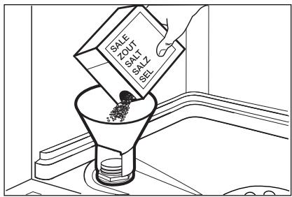 AEG-ELECTROLUX GS60BI221 - FILLING THE SALT CONTAINER - 1